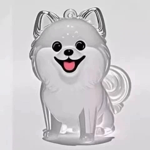 Dog Hair Storage Cute Pendant Keychain Bag Pendant Couple Car Key Chains Jewelry Souvenir Collection Gift Decoration Accessories