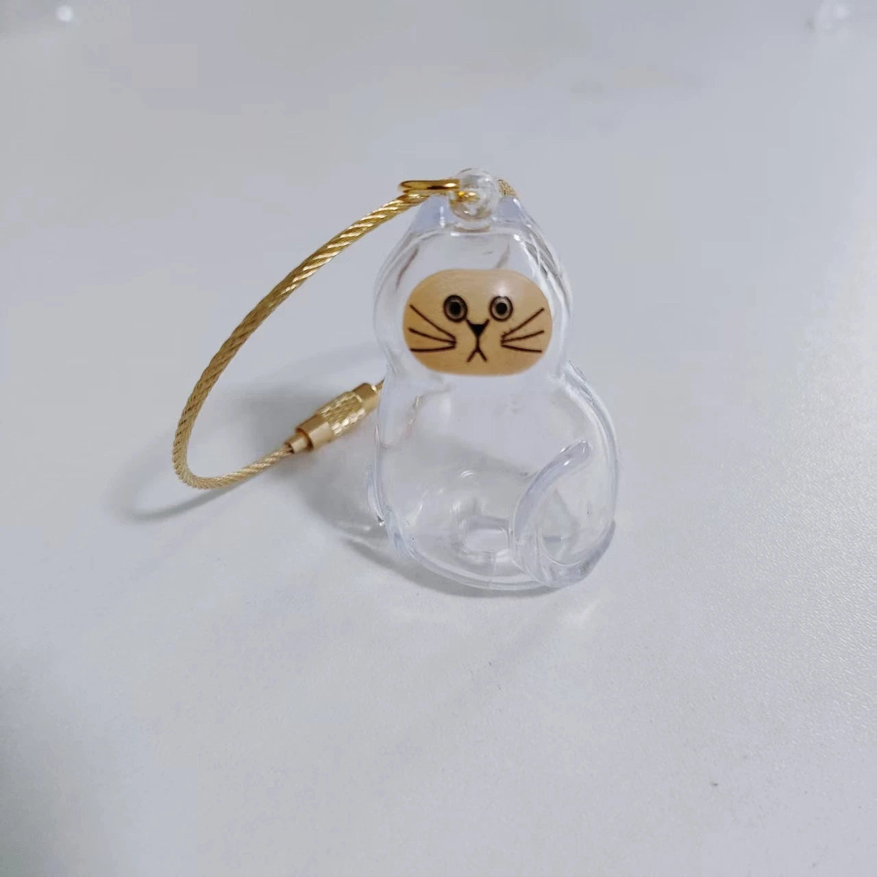 Dog Hair Storage Cute Pendant Keychain Bag Pendant Couple Car Key Chains Jewelry Souvenir Collection Gift Decoration Accessories