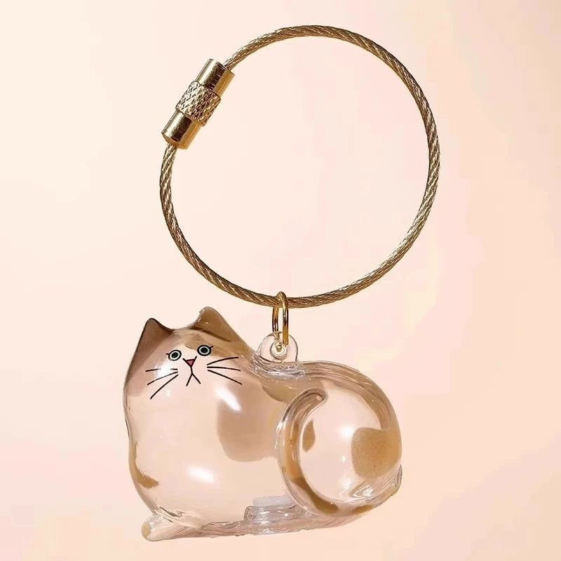 Dog Hair Storage Cute Pendant Keychain Bag Pendant Couple Car Key Chains Jewelry Souvenir Collection Gift Decoration Accessories