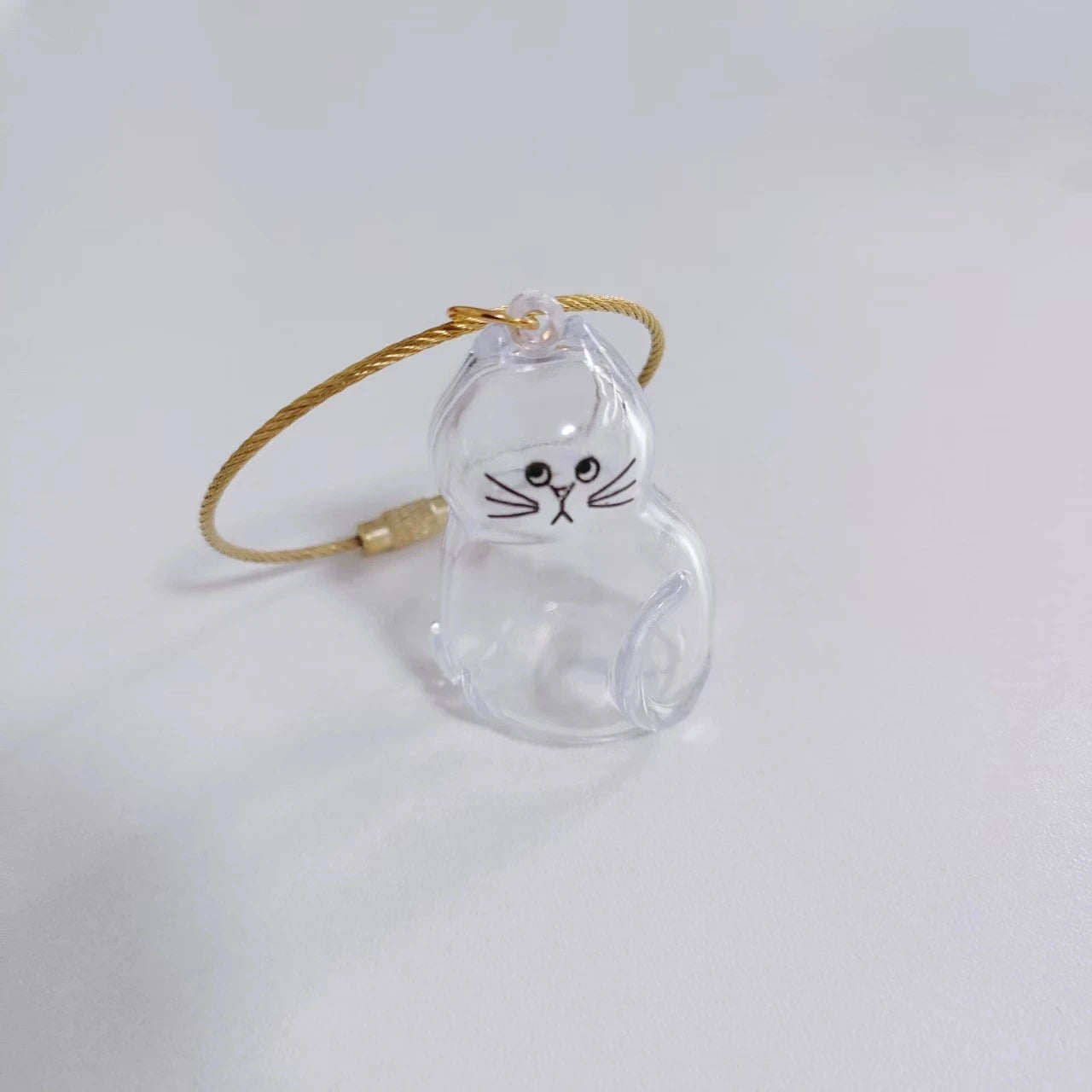 Dog Hair Storage Cute Pendant Keychain Bag Pendant Couple Car Key Chains Jewelry Souvenir Collection Gift Decoration Accessories