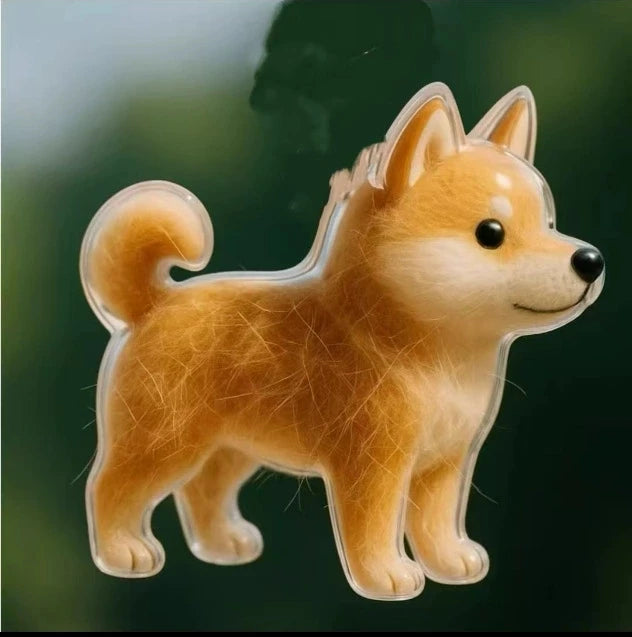 Dog Hair Storage Cute Pendant Keychain Bag Pendant Couple Car Key Chains Jewelry Souvenir Collection Gift Decoration Accessories