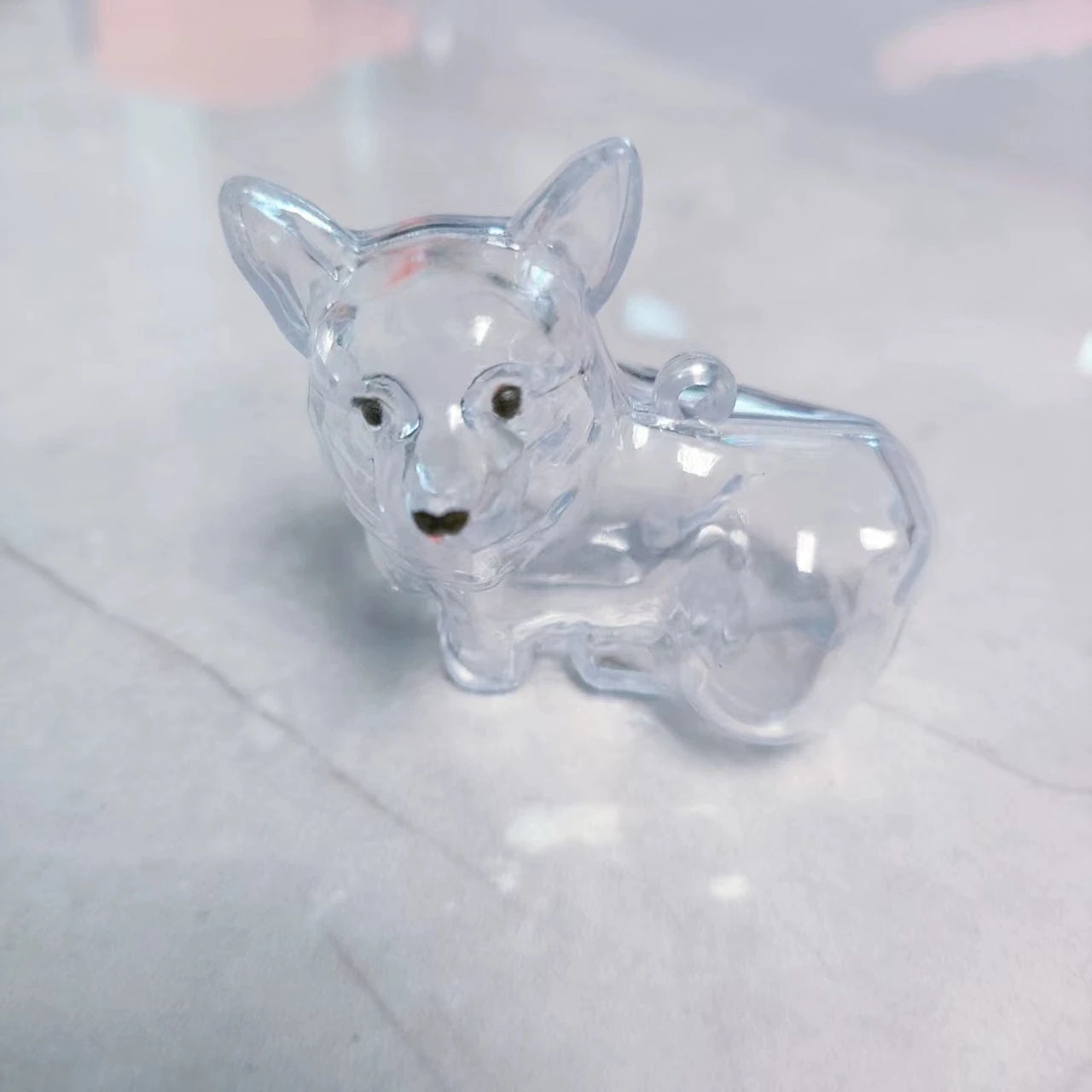 Dog Hair Storage Cute Pendant Keychain Bag Pendant Couple Car Key Chains Jewelry Souvenir Collection Gift Decoration Accessories